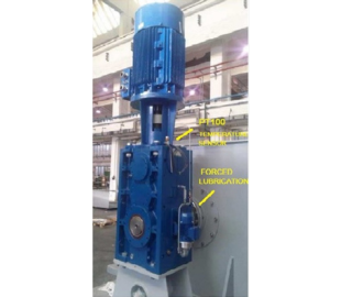 Mini hydropower plant bevel helical speed increaser
