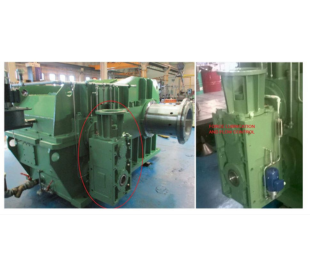 Cable machine Bevel helical gearbox