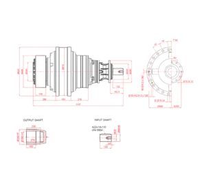 Shredder for tyres – Planetary gearbox